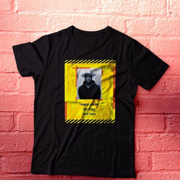 RIP Virgil Abloh T-Shirt 1980 - 2021 in Memory Dedication Gender Neutral… - Picture 1 of 3